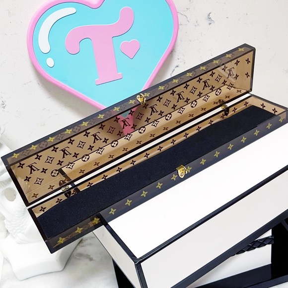 Authentic Louis Vuitton Rare Clear LV Monogram Jewelry / Display Box - Picture 2 of 16